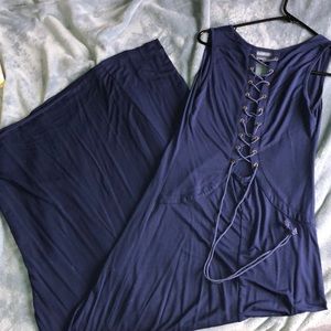 Corset back maxi dress